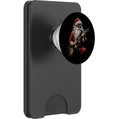 Rockgitarre Weihnachtsmann spielt Gitarre - Funny Christmas PopSockets PopWallet für MagSafe