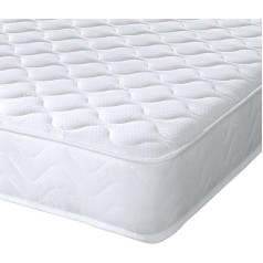 eXtreme comfort ltd Cooltouch Plus Flame Essentials Orthopaedic Firm Support Foam Mattress with Maximum Value, Polyurethane Foam, Polyester, Cotton Blend, White, Small Double