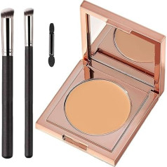 Coloured Clay CC Undereye Corrector, Under Eye Concealer with Brush, Dark Circle Defense, Under Eye Colour Corrector for Dark Circles (Medium-Tan Peach)
