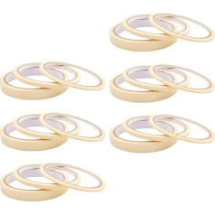 CHILDWEET 18 Rollen Maniküre Klebeband Satz Weißes Farbtrennband aus Tape Material in 3/5/12mm für Professionelle Nagelstudios und Reparaturen