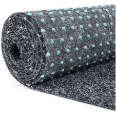 Carpeto Rugs Artificial Grass, Balcony Rug Waterproof, Artificial Grass Rug Outdoor, Lawn Rug Balcony, Sold by the Metre with Nubs, Artificial Grass Balcony Rug, Grey, 300 x 300 cm