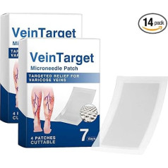 Vein Target Microneedle Patch, Veintarget Microdarts Patch, Vein Target Microneedle Patch, 2026 Advanced Vein Plaster, for Tired Legs Body Patch