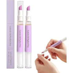 Seivble 2 in 1 Cuticle Oil Pusher Pen,Nagelhautschieber Olstift,2026 Ceramic Cuticle Pusher und Oil Pen,Cuticle Remover,Nail Care Tool for Dry Damaged Nails Hangnails Moisturiz Polish Brighten (2)