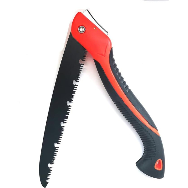Lengon 250mm Folding Pruning Saw Non Slip Handle with Safety Lock Wood Bamboo Garden Saw with SK5 Steel Blade Professional Folding Hand Saw