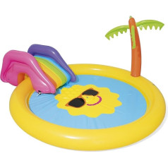 Bestway 53071 Paddling Pool, Sunnyland, 237 x 201 x 104 cm, Multi-Coloured