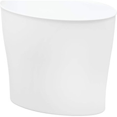 InterDesign Nuvo Waste Can, White