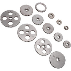 Qcwwy Mini Orneira Versatile Gear for Various Turning Models, Durability with High Speed Steel - 13 x Gears