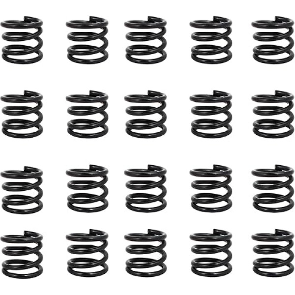 MACHSWON Druckfeder für Zuhause, Maschinen, Industrie, Siebtüren, Rasenmäher, Federstahl, Druckfeder 12 mm Außendurchmesser, 1,2 mm Drahtgröße 20 mm freie Länge, 20 Stück