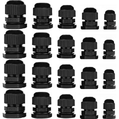 Cable Gland Waterproof Adjustable 3-13mm PG7 PG9 PG11 PG13.5 PG16 Plastic Cable Gland