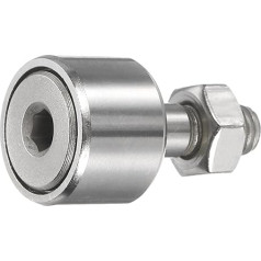 sourcing map CF6/KR16 PPX Nockenfolger-Gleisläuferlager, 440 Edelstahl-Nadellager, 16 mm Rollendurchmesser, M6-Bolzen-Typ (Sechskant-Stecknuss)