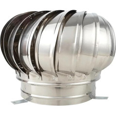 Roof Fan, 304 Stainless Steel Roof Fan Wind s Air Vent Loft Fan 110 mm 150 mm 200 mm Pipefit Roof Fan (100)