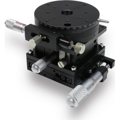 Motorized Rotary Table, Manual Fine Adjustment of Positioning Table XZRG8-R, Translational Hub Turntable, Three-Axis Optical Table Gauge