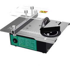 Mini Tischsäge, Präzisions-Holzbearbeitungsdrehmaschine, 7 Geschwindigkeiten einstellbar, 180 W Netzteil für DIY Handgefertigte Holzmodell-Handwerk