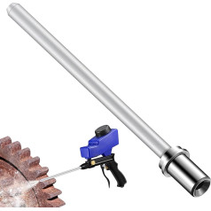 Feekoon Sandblasting Nozzle Long Nozzle Compatible with Le Lematec, Sandblasting Nozzle Tip Adapter for Soda and Walnut Blaster, Air Compressor, Abrasive Media Blast Rod Accessories for Point Blasting