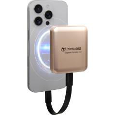 Transcend Portable SSD ESD420G 2TB (iPhone MagSafe Compatible) 20Gbps up to 2000MB/s 4K Gold - TS2TESD420G