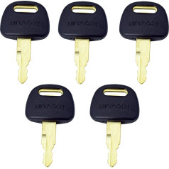 Starter Key H800, Suitable for Hitachi ZAX Excavators and Loaders, Pack of 5