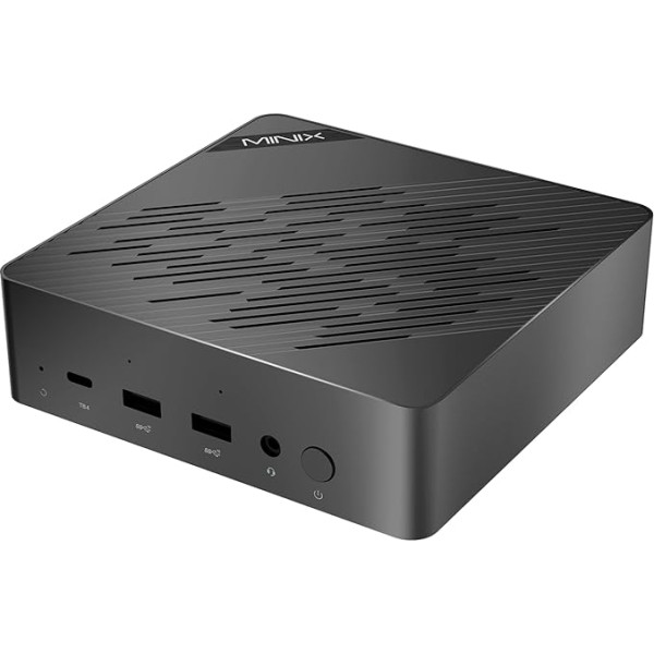 MINIX EU715-AI Mini PC, Intel Core Ultra 7 155H 32GB DDR5 1TB PCIe 4 SSD Mini Desktop Computer/AI Boost/8K/Dual 2.5G/WiFi 6E/Quad Display Windows 11 Pro Mini Computer for Gaming Business Office