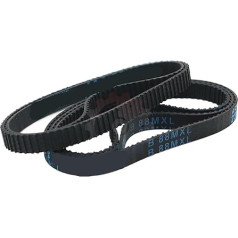 MXL Zahnriemen B260MXL-B362MXL, Synchronbreite 4,8 mm, geschlossener Antriebsriemen aus Gummi, 1 Stück(B280MXL)