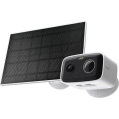 Tapo C400 KIT 1080p Solar Surveillance Camera for Outdoors, Colour Night Vision, WiFi 2.4 GHz, Two-Way Audio, Person Detection, Local Storage via MicroSD Card or H500 Homebase