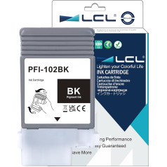 LCL PFI102 Black Ink Cartridge Compatible with Canon PFI-102 PFI-102BK for Canon imagePROGRAF iPF500 iPF510 iPF600 iPF605 iPF610 iPF650 iPF655 iPF700 iPF710 iPF720 iPF720 iPF750 iPF755 iPF760 iPF765