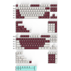 253 Keys Doubleshot Cherry Profile Yuru Keycaps Custom Keyboard Keycap Set for 60% 65% 70% 75% Cherry Gateron MX Switches Mechanical Keyboards