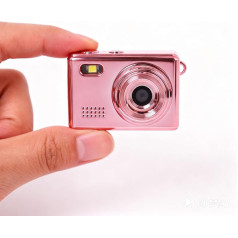 Mini Camera 16GB Photo/Video/Flash, Charging Type C and Transfer PC/Mobile (Rose Gold)