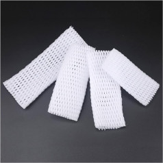 Foam Mesh Sleeve, White EPE Foam Net Set, Case, Bag, Shockproof Protection, Transport Packaging (17 x 7 cm, 220 Pieces)