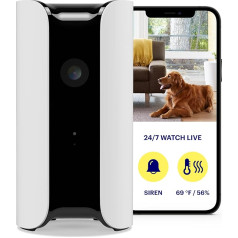 Canary Pro Surveillance Camera, 90 dB Siren, Room Climate Monitoring, Two-Way Audio, Motion Detection, Compatible with Alexa & Google, Baby Monitor with Camera, IP WLAN