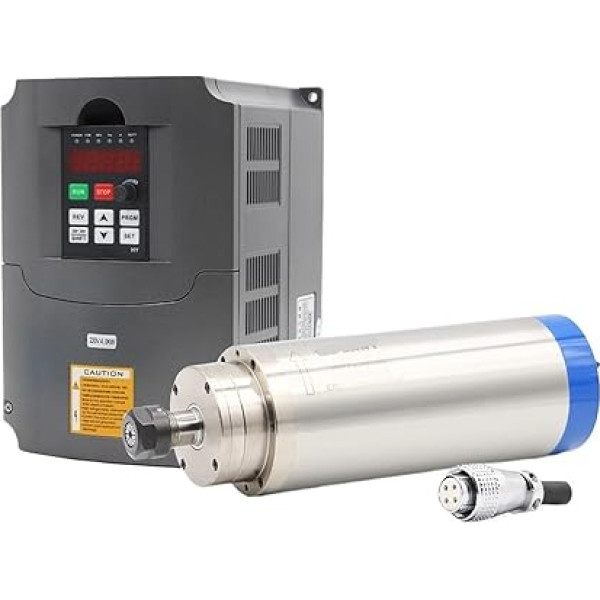 3,2 kW ER20-Spindelmotor for die Holzbearbeitung, 3,7 kW VFD mit variabler Frequenz, 100-mm-Halterung, 75-W-Pumpe(Steel Bearing,380v)