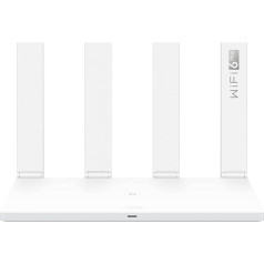 HUAWEI Router AX3 3000 Mbps WLAN Router, Quad-core Wi-Fi 6 Plus Revolution, OFDMA Multi-User Technology, up to 128 Devices on Dual Bands, Huawei Share, Huawei HomeSec