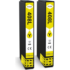 SANCTink Compatible Ink Cartridges for Epson 408 L 408L Replacement for Workforce Pro WF-C4310DW WF-C4810DTWF Printer, 2Y