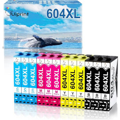 604XL Compatible Ink Cartridges for Epson 604 XL for Expression Home XP-2205 XP-2200 XP-3200 XP-3205 XP-4205 XP-4200 Workforce WF-2910DWF WF-2935DWF WF-2930DWF WF-2950DWF (12-Pack)