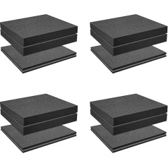 Grid Foam Cube Foam 8pcs 300X300X50MM/8PCS 300X300X10MM Foam Tool Box Camera Case Case Insert Tool