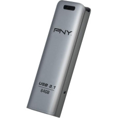PNY Elite Steel USB 3.1 Flash Drive - 64GB