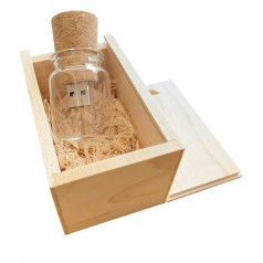 1 x USB Flash Drive Cute Drift Bottle U Disk with Maple Box (3.0/32GB)