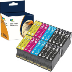 OGOUGUAN T0715 Ink Cartridge Compatible with Epson T0711 T0712 T0713 T0714 with Epson Stylus SX200 SX215 SX218 SX400 SX415 SX510W SX515W DX4500 DX6000 DX8455 (2 0 pcs).