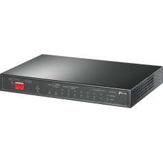 TP-Link TL-SG1210P 10-Port Gigabit Desktop Switch with 8 Port PoE+ Ethernet Switch (30W/PoE Port & 63W for All PoE Ports, No Configuration Required)