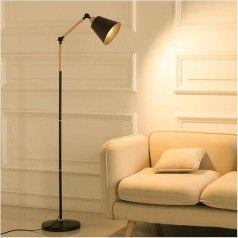 Concise Floor Lamp, Modern Floor Lamp, Adjustable Reading Lamp, Iron, High Pole Lamp, Living Room, Bedroom, Vertical Table Lamp