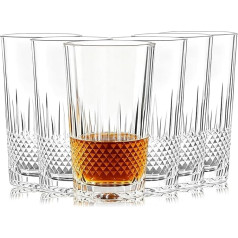 Dublin Series Highball-Gläser, 6 Stück, 238 ml, Mehrzweck-Trinkgläser, ideal für Wein, Whiskey, Cocktails, Bourbon-Säfte, perfekt für Zuhause, Bar oder Party