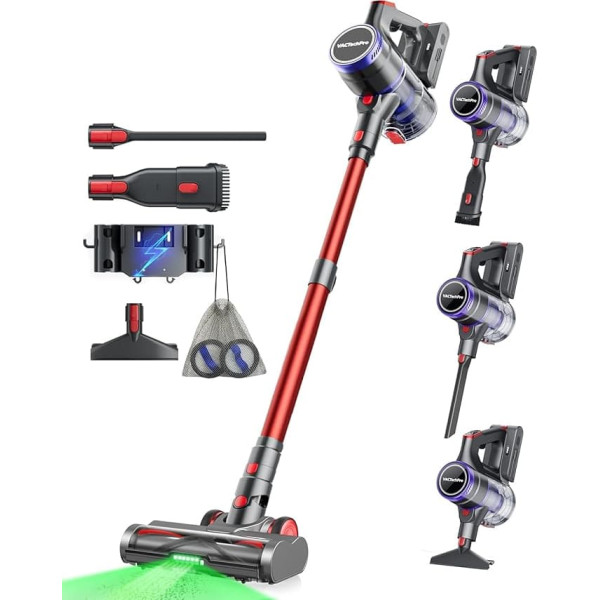 Ultra Battery Powered Vacuum Cleaner - Red