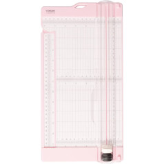 Vaessen Creative 2207-110 Paper Cutter for Cutting and Folding Straight Lines on A3, A4 and Smaller Paper Sizes, Pink, for Scrapbooking and Card Making, 15.2 x 30.5 cm.