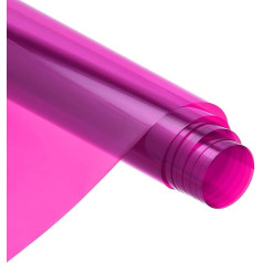 sourcing map 2 x 0.5 m Pink Glass Window Film Heat Control Self Adhesive for Home and Office