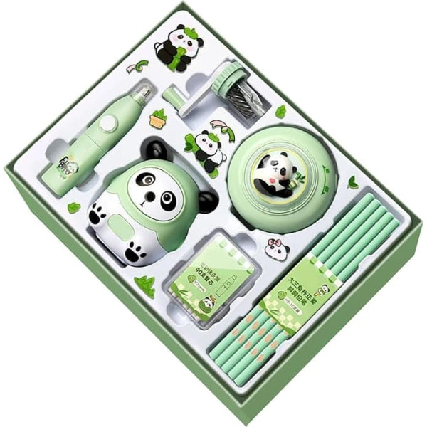 Capybara Stationery - Bleistiftspitzer Capybara Artikel, Schreibwaren-Set, Radiergummis für elektrische Bleistifte Lehrmaterial für Mädchen Kindergarten Mitgebsel Party