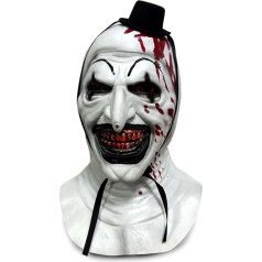 Terrifier Mask Halloween Art The Clown Mask Terrifier Costume Full Head Cosplay Scary Props for Adults