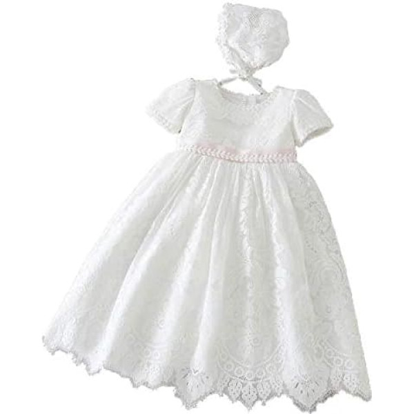 Selene Baby Girl (0-24 Months) Christening Clothing Ivory Beige 3 Months Beige