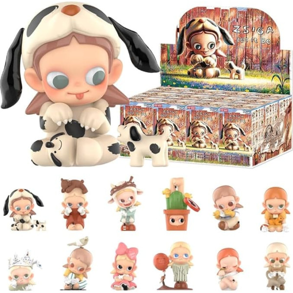 POP MART Zsiga Let It Be Series 12 Piece Action Figures Collectible Figures and Collectors Art Toy Toy Figures Gift