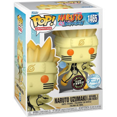 Funko Pop! Animation: Naruto Shippuden - Naruto Uzumaki in Kurama Link Mode with Rasengan Glow Chase Special Edition Multicolour Exclusive Vinyl Figure #1469, Standard, P71633
