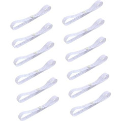 GARVALON Pack of 12 Adjustable with Elastic Closures, Breathable and Comfortable, Secure Hold for Newborns to Prevent Nappy Slips