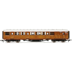 Hornby R40454 LNER Gresley Corridor Teak Coaches Brake 3rd 21437