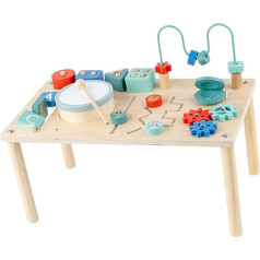 Sharplace - Activity Table, Educational Learning Toy for Desk, Play Activity Center, Table for Babies from 1 Year Old, Toddlers